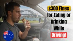 Australia Tightens 2025 Road Rules – $300 On-the-Spot Fines for In-Car Eating/Drinking New Regulations